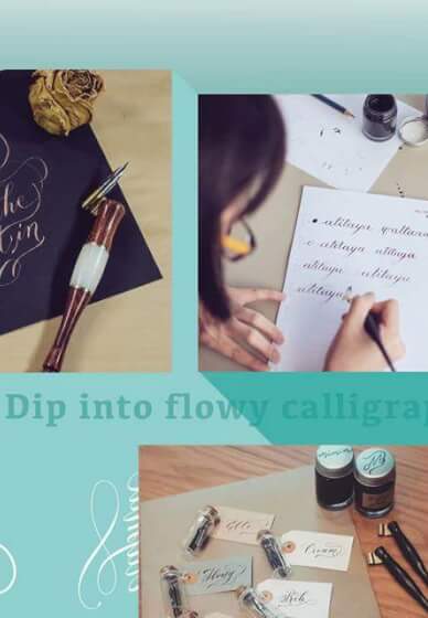 Dip Into Flowy Calligraphy