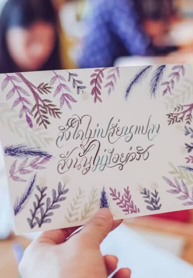 Thai Lettering Calligraphy Workshop