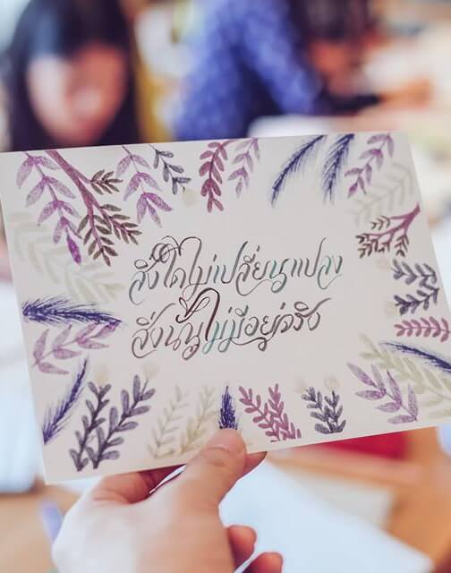 Thai Lettering Calligraphy Workshop