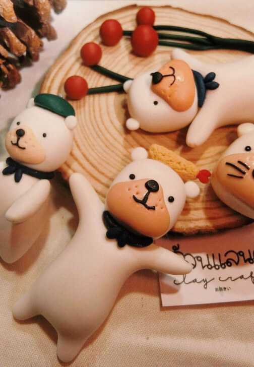 White Clay and Decorated