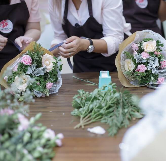 Flower Arranging Class Simple Inspiration Bangkok ClassBento