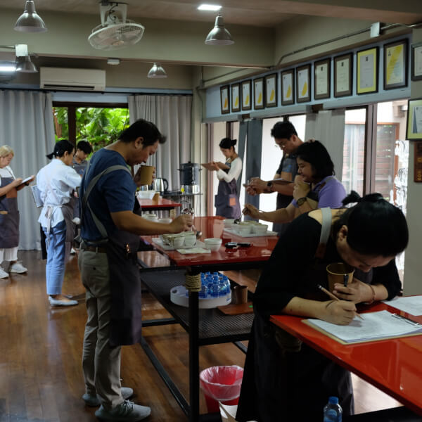 Photo from a FABB Academy of Coffee workshop